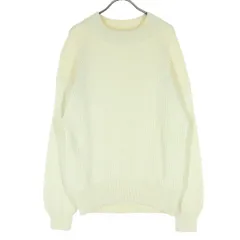 green label relaxing グリーンレーベルリラクシング 長袖 コットン ニット アイボリー レディース 古着