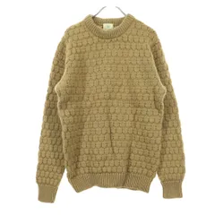 美品 BEAUTY＆YOUTH ビューティーアンドユース 編み柄 長袖 丸首 ローゲージ セーター M ブラウン UNITED ARROWS レディース 古着