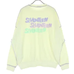 美品 SEVENTEEN セブンティーン パステルグループロゴ 長袖 トレーナー L ホワイト スウェット K-POP レディース 古着