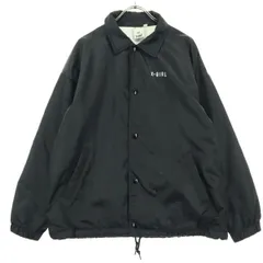 X-girl エックスガール ロゴプリント 長袖 コーチジャケット 1 ブラック レディース 古着