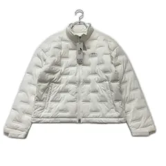 未使用品 レディース ナノユニバース nano universe フルジップアウター M 白 ホワイト 中綿入り シンプル ダブルジップ