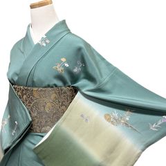 単衣 裄70㎝ 辻ヶ花模様訪問着 - メルカリ