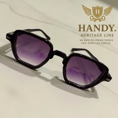 ウェリントンサングラス ブラック×パープルグラデーション モードエッセンス