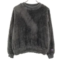 Champion チャンピオン 長袖 ボア フリース トレーナー M グレー レディース 古着