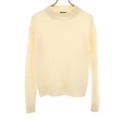 theory セオリー カシミヤ100% 長袖 クルーネック セーター S ホワイト ニット レディース 古着