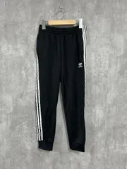 adidas originals アディダスオリジナルス 刺繍ロゴ トラック パンツ sizeS/黒 ■■ レディース