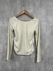 DRWCYS ドロシーズ カップインサイドギャザーベロアトップス カットソー sizeF/オフホワイト ◆■ レディース