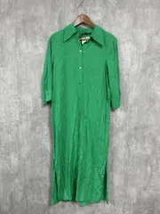 美品 ZARA ザラ タグ付未使用品 シャツ ワンピース sizeS/緑 ■◇ レディース