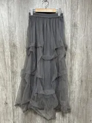 CIAOPANIC チャオパニック タックラメ チュール ボリューム ロング スカート sizeF/グレー ■■ レディース