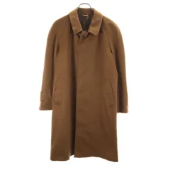 カシミア100％ ロングコート 90A4 ブラウン系 メンズ 古着