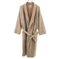 Aquascutum アクアスキュータム 日本製 カシミヤブレンド 千鳥柄 ガウンコート L ベージュ系 メンズ 古着