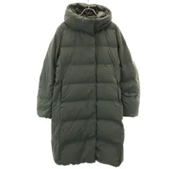 UNIQLO ユニクロ シームレス ダウンコート L カーキ レディース 古着