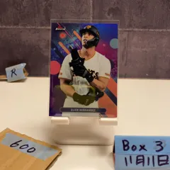 2023 Topps Finest Elier Hernandez 069/250 Yomiuri Giants Purple Refractor カード