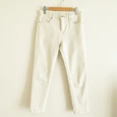 美品 upper hights アッパーハイツ THE STELLA ステラ ストレッチ スリムテーパード デニムパンツ ジーンズ 860219 W23 ホワイト レディース 古着 中古 USED