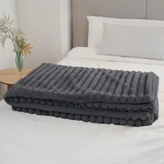 毛布 ふわとろ【表裏ダブル生地・静電気軽減・丸洗いOK】極細マイクロファイバー ブランケット 軽量 暖かい 速乾 en-uf01-h ハーフ