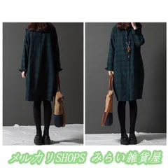 春シャツワンピース レディース 40代50代 丸首 シャツワンピース チェック柄 長袖ワンピース 膝丈 ゆったり カジュアル 通勤 大人 大きいサイズ1111