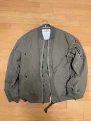 L ブラックアウト ma-1 カーキ