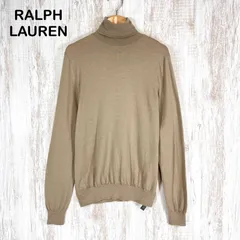 RALPH LAUREN ラルフローレン タートルネック ウール 長袖 ハイゲージ ニット ベージュ
