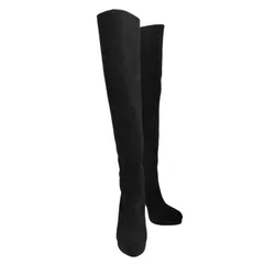 エスペランサ ESPERANZA バックジップヒールロングブーツ レディース  S