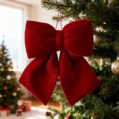 新作 クリスマス立体リボン オーナメント デコレーション