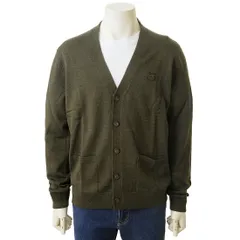 MAISON KITSUNE メゾンキツネ カーディガン メンズ カーキ LM00505KT1036 P360