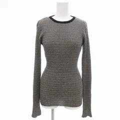 フリークスストア FREAKS STORE ニット セーター 総柄 長袖 F 茶 ブラウン 黒 ブラック 白 ホワイト /UD