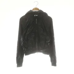 アディダス バイ ステラマッカートニー adidas by Stella McCartney Running performan ジャケット パーカー ジャンパー ブルゾン フード 総柄 XS ブラック /ES ■OS