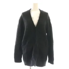 ジャーナルスタンダードレサージュ journal standard L'essage モヘヤ混 カーディガン ニット シャギー 黒 ブラック /AT ■OS