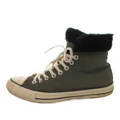 コンバース CONVERSE スニーカー シューズ ハイカット 25.5cm グレー ファー ボア 1CJ051 /FF