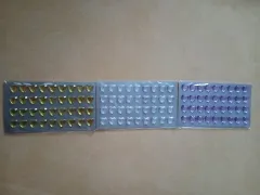 ハート ダイヤモンドアート ステッカー (イエロー/クリア 透明/ライトパープル) 新品