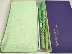平和屋着物●和装小物　帯締め・帯揚げセット　振袖用　総絞り　金糸　逸品　未使用　DAAW8408zzz