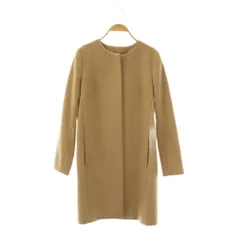 アンタイトル UNTITLED ウール カシミヤ混 ノーカラーコート 1 ベージュ /ES ■OS