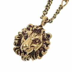 グッチ(Gucci) グッチ ライオンヘッド ネックレス メンズ GP メタル 21.1g 410673 A221469
