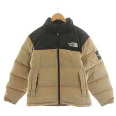 ザノースフェイス THE NORTH FACE ホワイトレーベル コーデュロイ ヌプシ ダウンジャケット CORDUROY NUPTSE DOWN JACKET ジップアップ ロゴ 刺繍 アウター M ベージュ 黒 ブラック NJ1DP55L /AN54のサムネイル