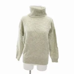 ロペ ROPE ニット セーター タートルネック ウール 長袖 M ライトグレー /HO△ 0321 ■GY39