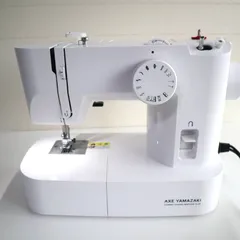 ミシン コンパクトミシン AXE YAMAZAKI FL-25 現状品 動作確認済み 初心者 入門用 破損あり フットコントローラー付 簡単操作 アックスヤマザキ