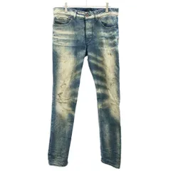 DIESEL BLACK GOLD ディーゼル ブラックゴールド ダメージ加工デニムパンツ  インディゴブルー W30
