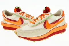 ナイキ NIKE ×CLOT クロット ×Sacai サカイ LD Waffle ワッフル DH1347-100 27.5 オレンジ ブランド古着ベクトル 中古●▲■250822
