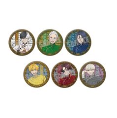 進撃の巨人 缶バッジ エレン＆リヴァイ ルームウェア 全種コンプ品