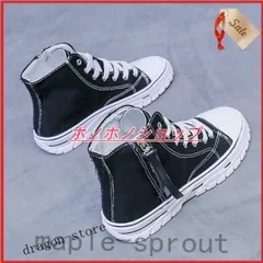 スニーカー レディース ハイカット 厚底 通気性 軽量 ファスナー付き キャンバス 美脚 疲れにくい おしゃれ靴