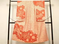 平和屋着物∵女の子　十三参り　子供　祝着　駒刺繍　絞り　桐花文　逸品　DAAY3068ma