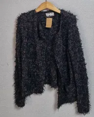 新品) S (55) マルチカラー オープンタイプ ニット カーディガン