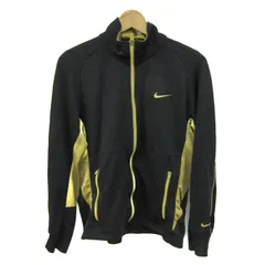 ナイキ ジャージ ジャケット ドライフィット スポーツウエア アウター 黒 メンズ Mサイズ ブラック×ゴールド NIKE 【中古】