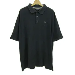ナイキ ゴルフ ポロシャツ 半袖 大きいサイズ ゴルフウエア スポーツウエア トップス 黒 メンズ XLサイズ ブラック NIKE GOLF 【中古】