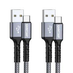 【新着商品】A USB to USB USB 【2本セット】 C ケーブル ケーブル 3A急速充電 C QC3.0対応 1.5M iPhone15/Galaxy/Pixel/Xperia等タイプc機器対応 Type ナイロン編み