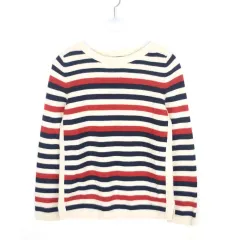 HAZZYS へジス ボートネック ニット レディースS ウール混 セーター NG11373