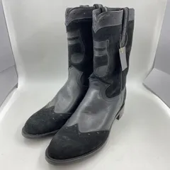 【中古】Caminando レザー ウェスタンブーツ ブラック US 8[24]