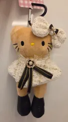 ハローキティ ぬいぐるみ キーホルダー ツイード リボン 装飾
