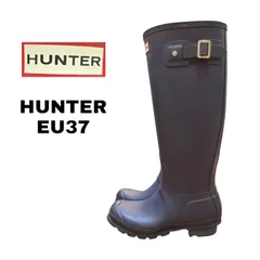 HUNTER ハンター　レインブーツ　オリジナルトール　ロングブーツ　EU37 UK4 23cm ブルー　ネイビー