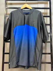 (L) アディダス オリジナルス ブルー 光沢 ジャージ Tシャツ 2 9